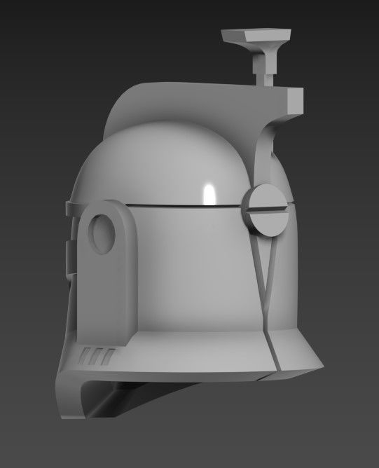 2003 Clone Trooper helmet 3d print STL 3D print model_1