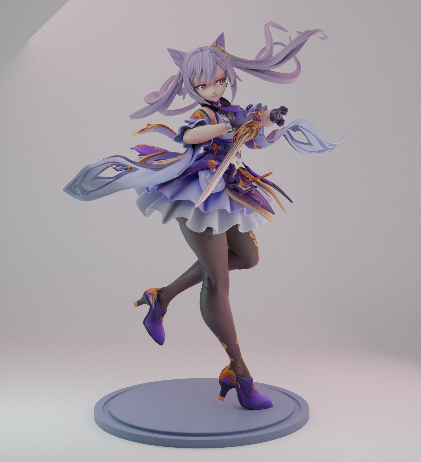 genshin keqing 3D print model_4