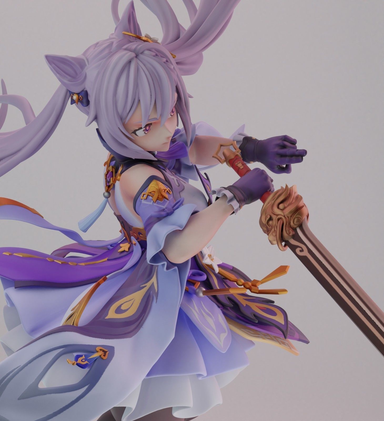 genshin keqing 3D print model_3