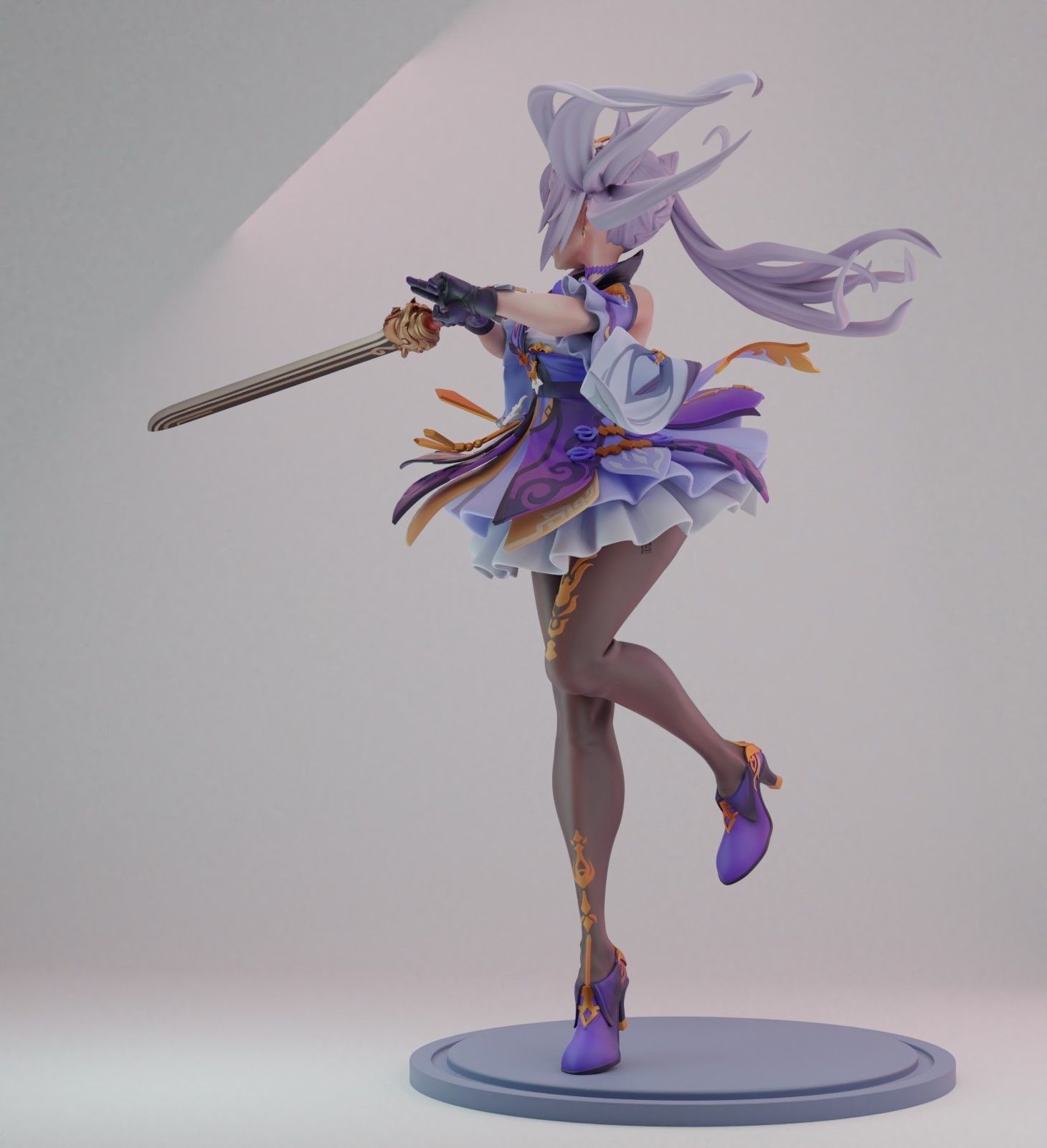 genshin keqing 3D print model_6