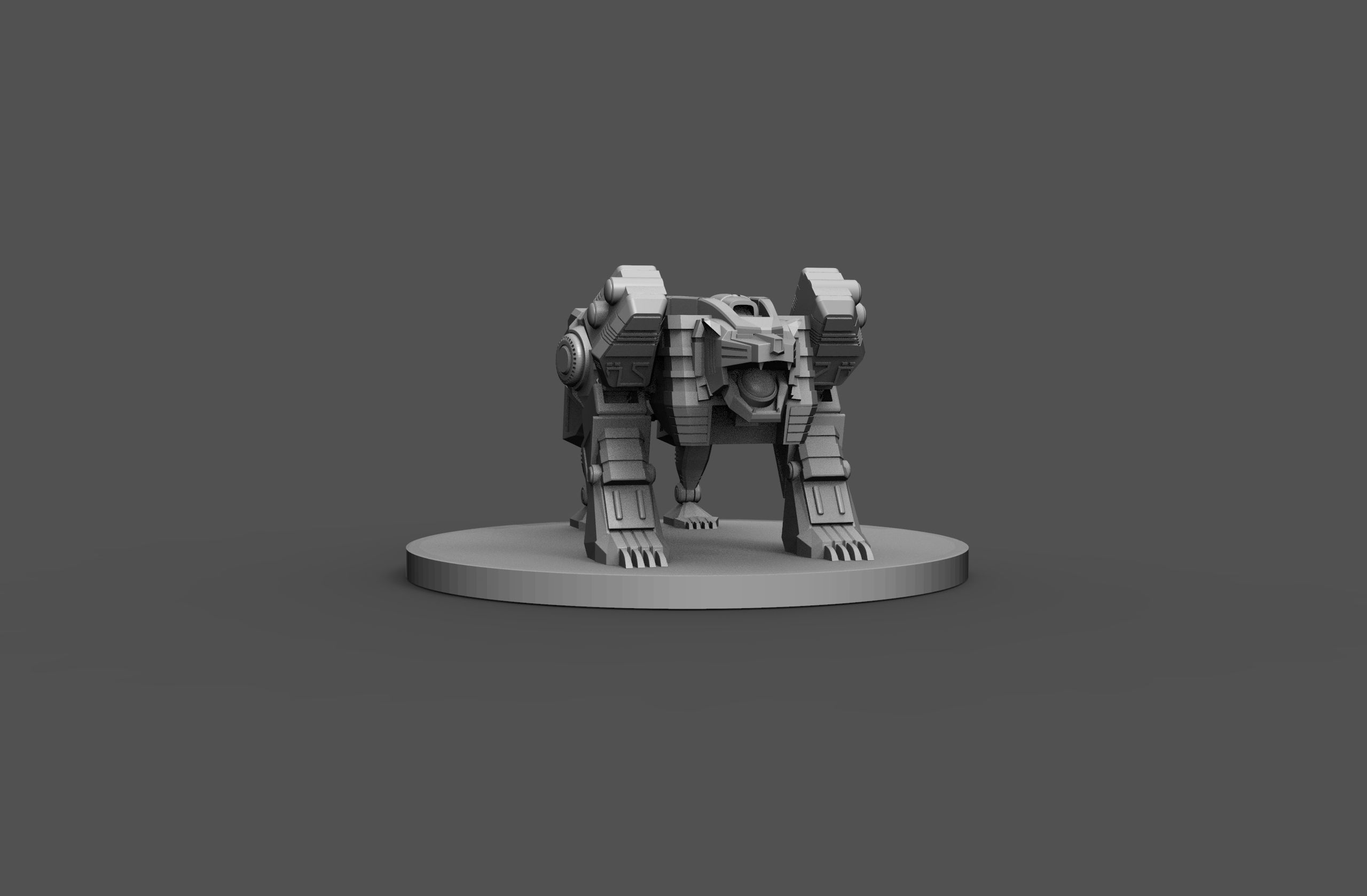 MMPR Tigerzord 3D print model_3