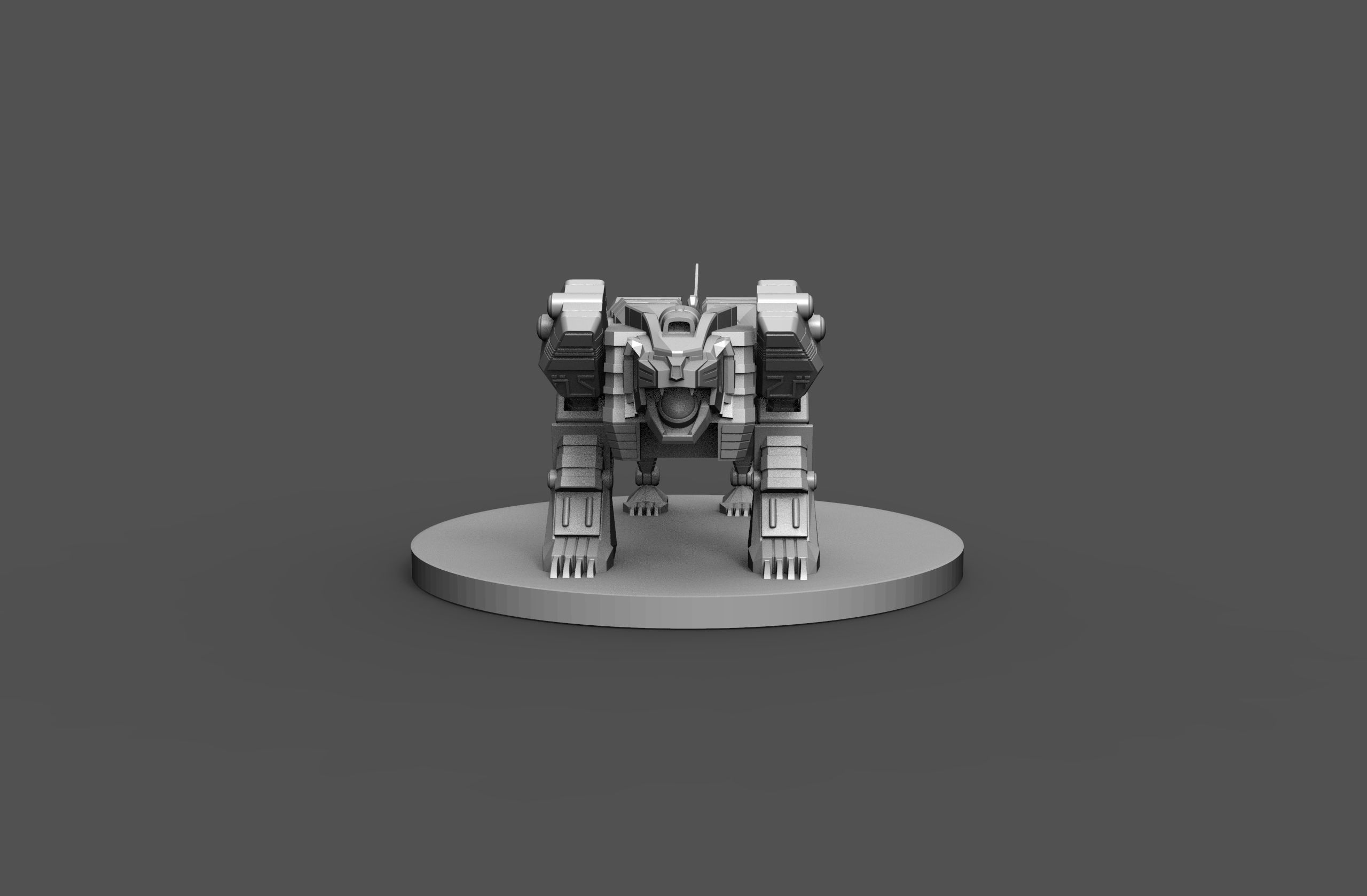 MMPR Tigerzord 3D print model_1