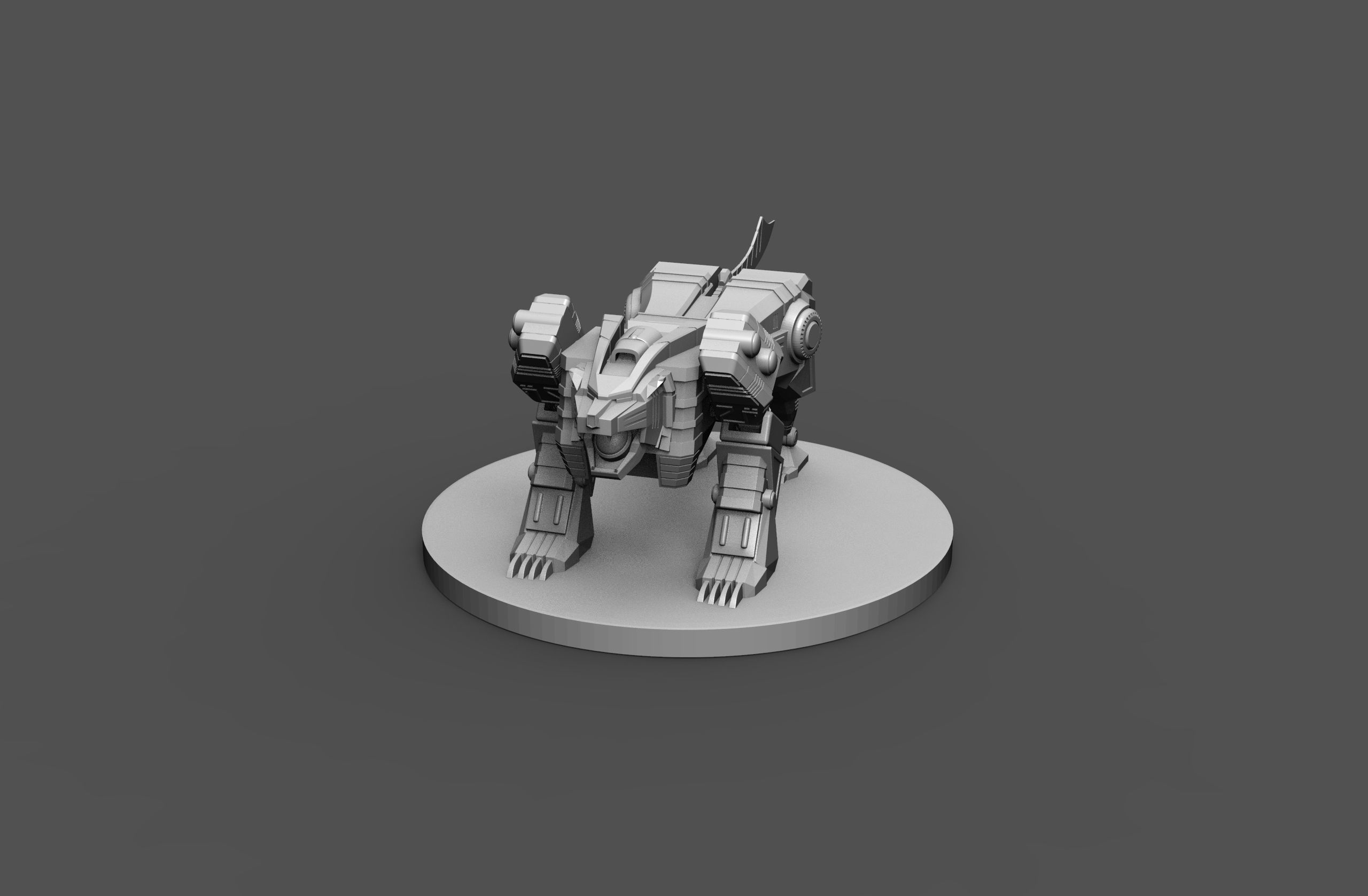 MMPR Tigerzord 3D print model_4