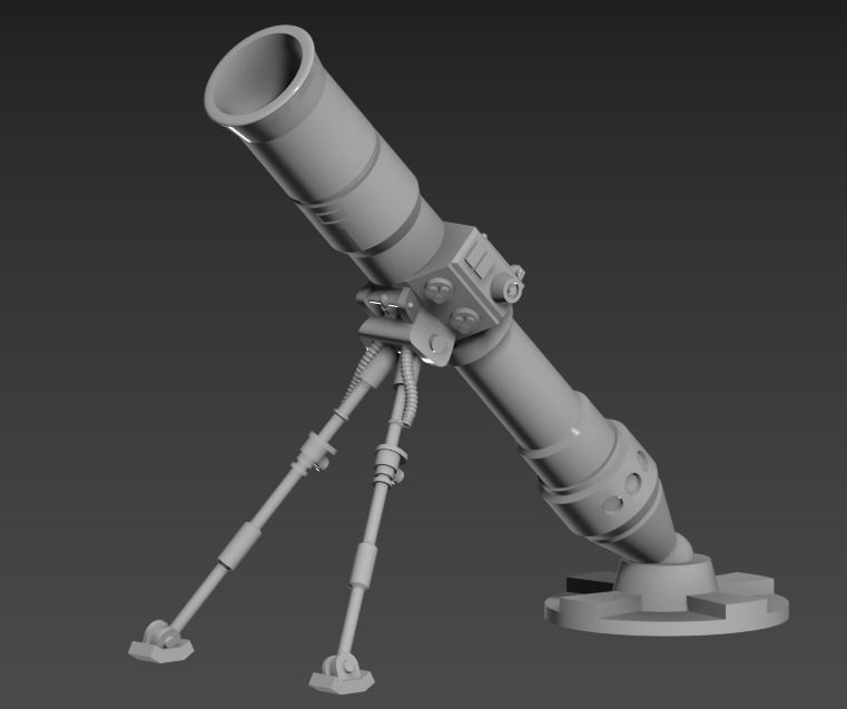 6 inch Artillery Trooper figure acceessories 3d print STL files 3D print model_2