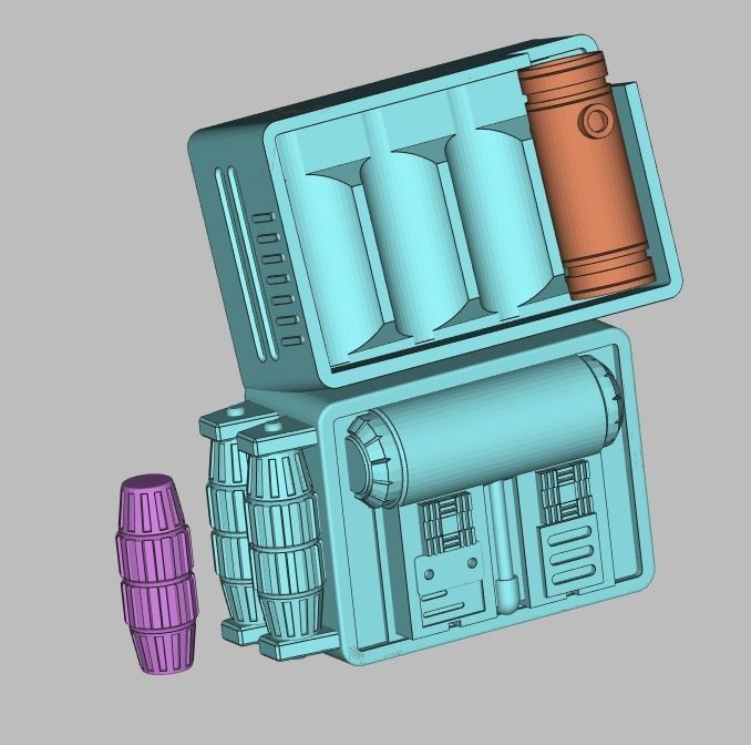 6 inch Artillery Trooper figure acceessories 3d print STL files 3D print model_4