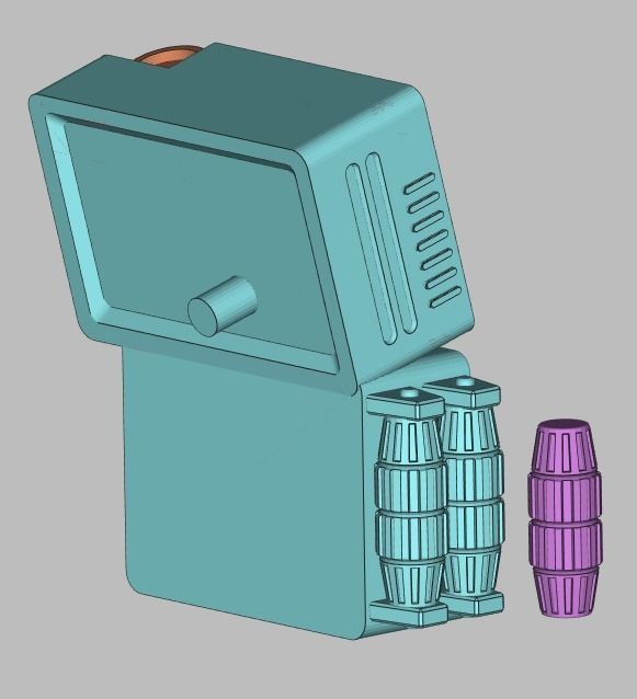 6 inch Artillery Trooper figure acceessories 3d print STL files 3D print model_5