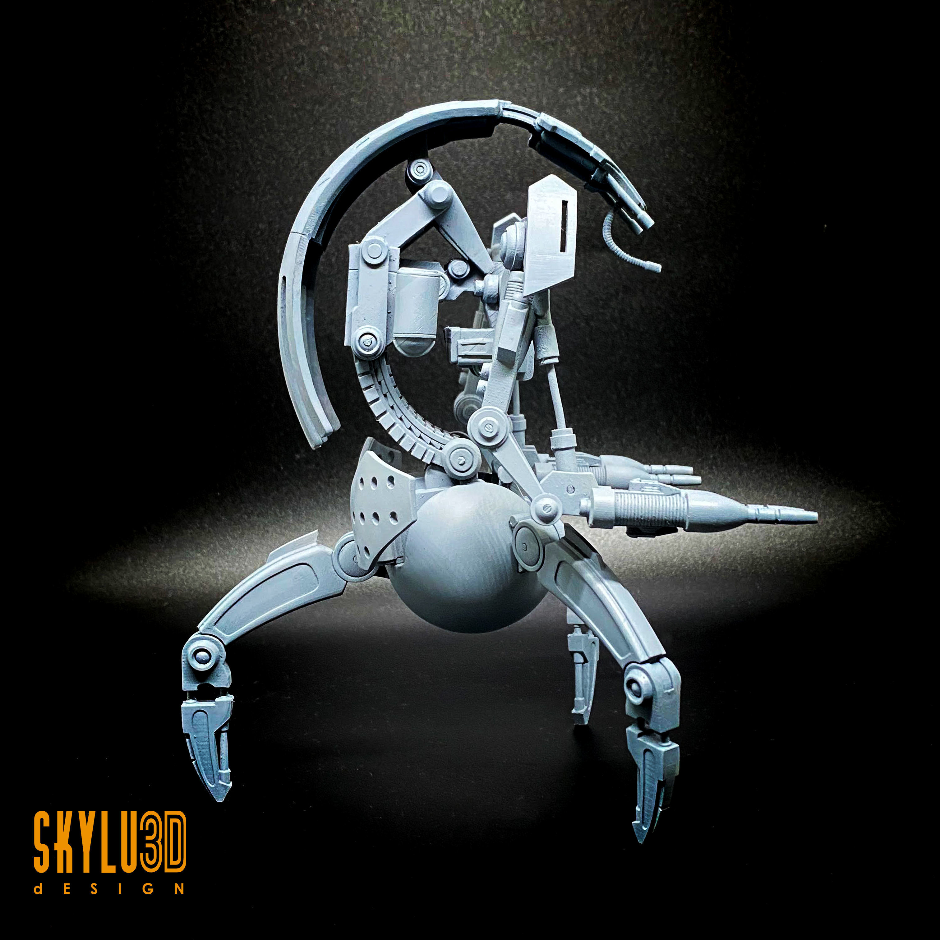 6inch scale Droideka articulation files for 3d printing 3D model 3D ...