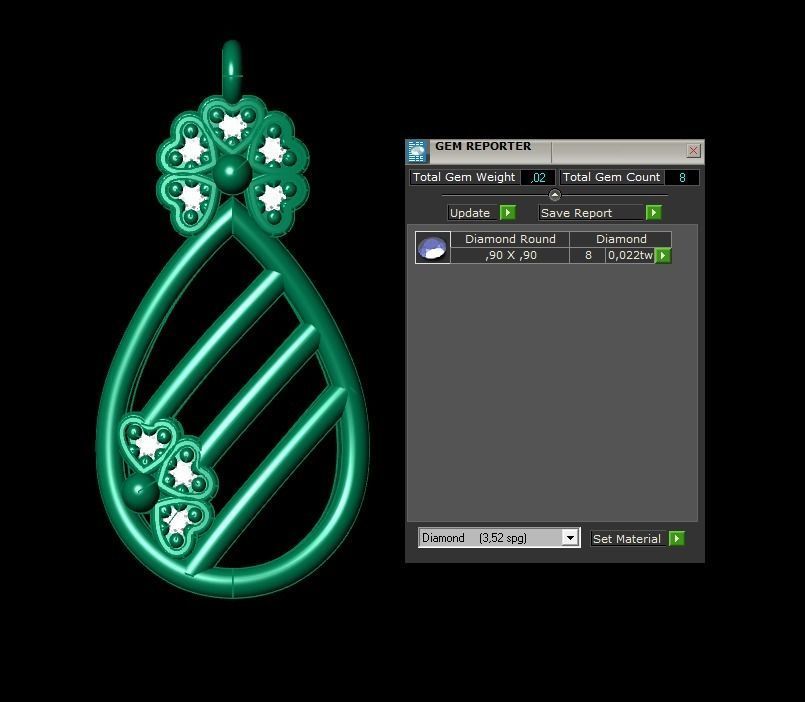 Pendant P080 3D Print Model 3D print model_3