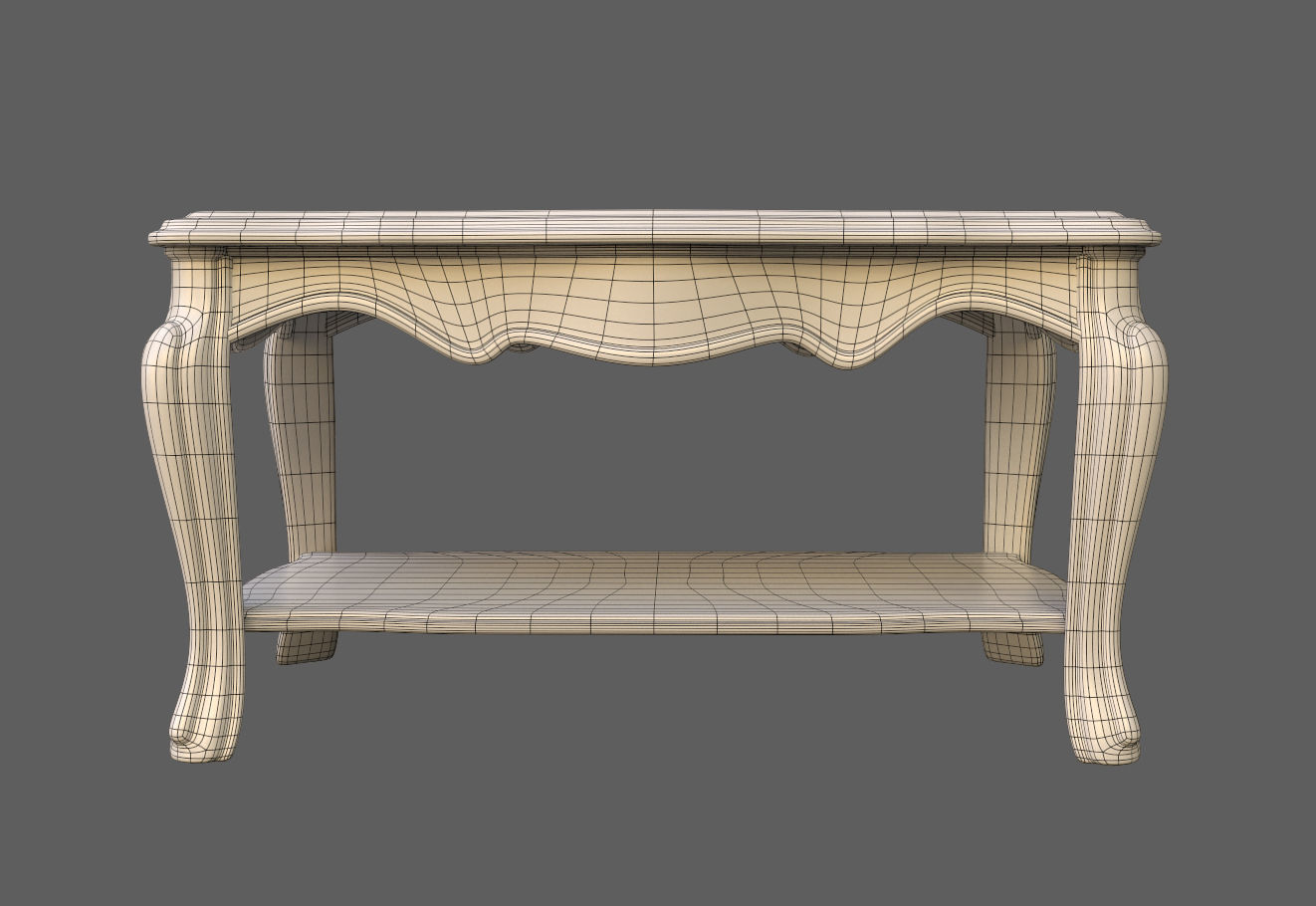 SubD - Stylized Table 3D model_5