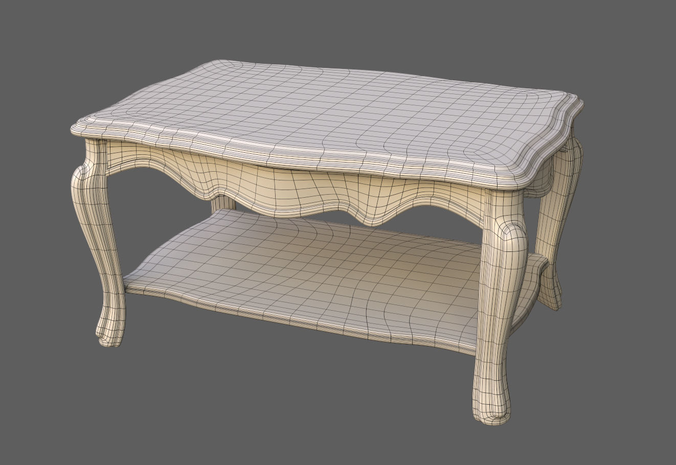 SubD - Stylized Table 3D model_1