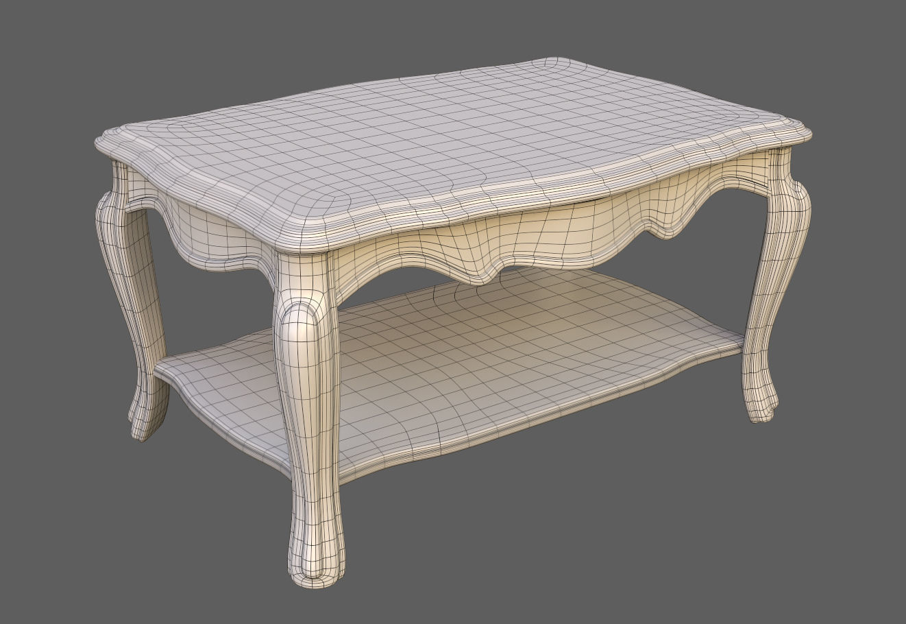 SubD - Stylized Table 3D model_3
