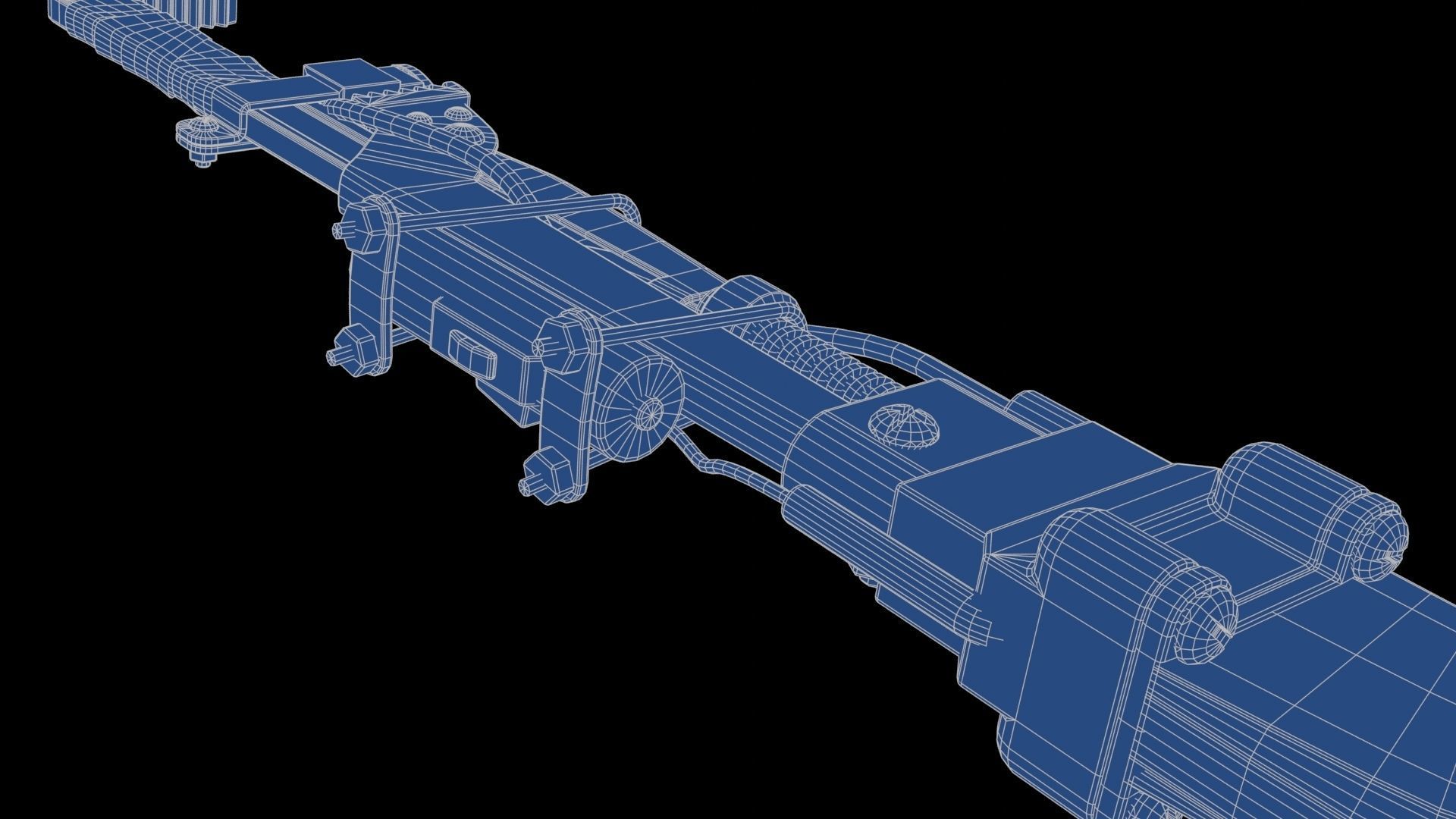 Modifiable Strike Weapon 17 Low-poly 3D model_29