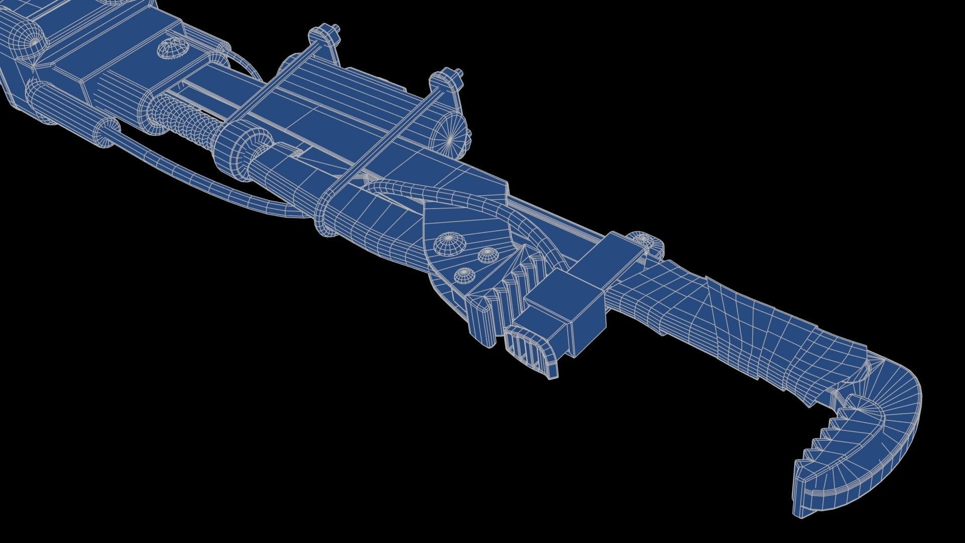 Modifiable Strike Weapon 17 Low-poly 3D model_27