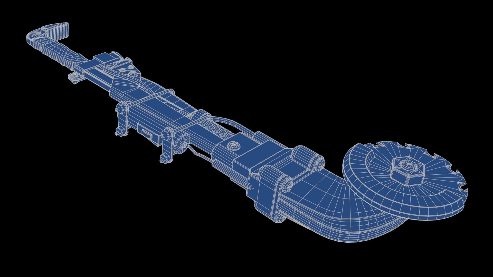 Modifiable Strike Weapon 17 Low-poly 3D model_21