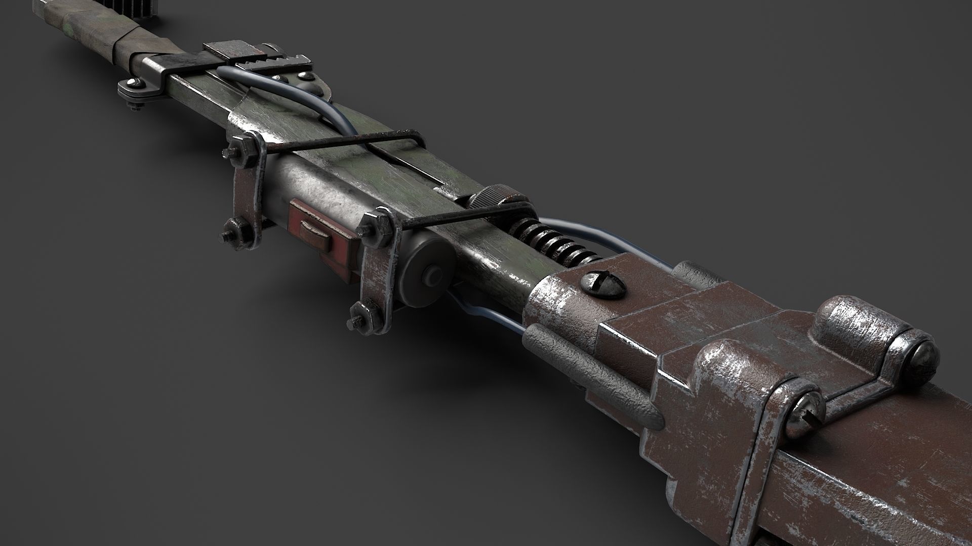 Modifiable Strike Weapon 17 Low-poly 3D model_9