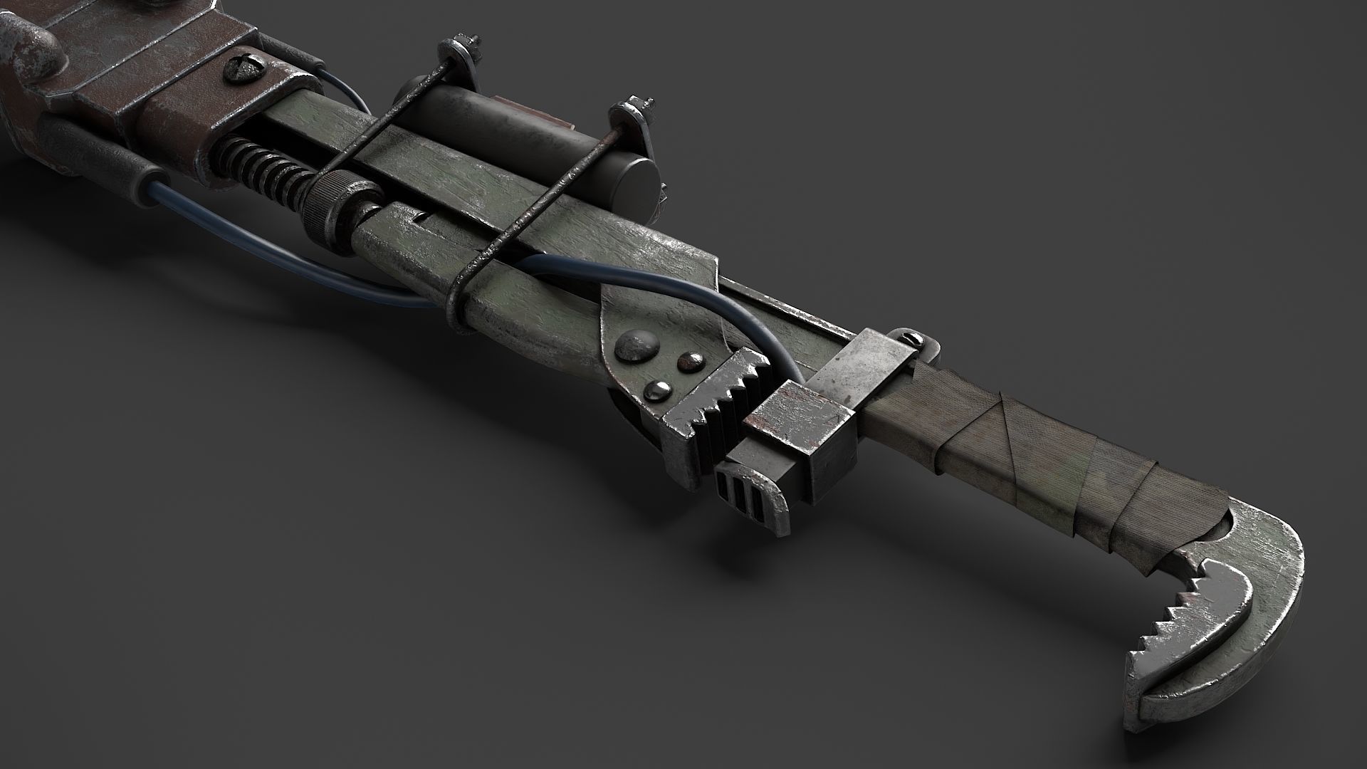 Modifiable Strike Weapon 17 Low-poly 3D model_7