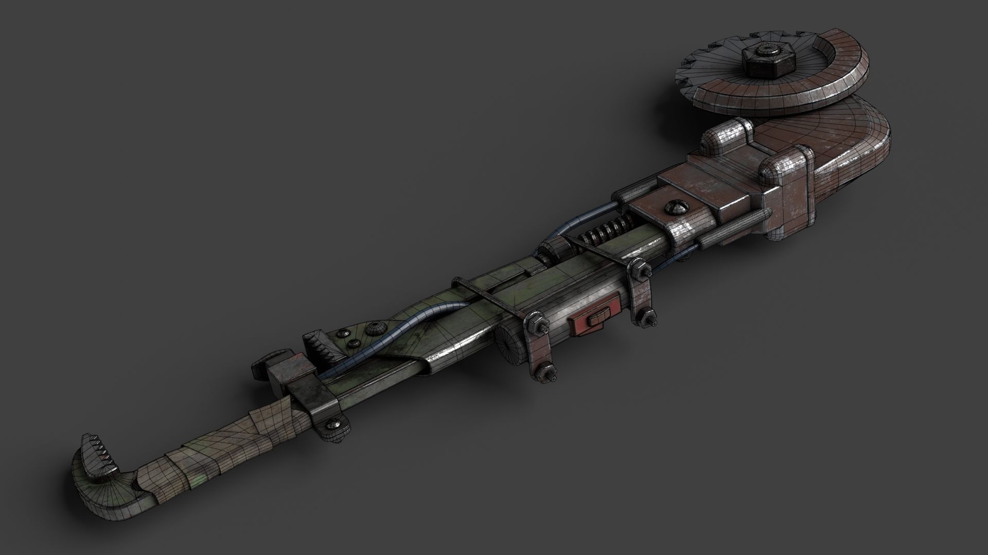 Modifiable Strike Weapon 17 Low-poly 3D model_12