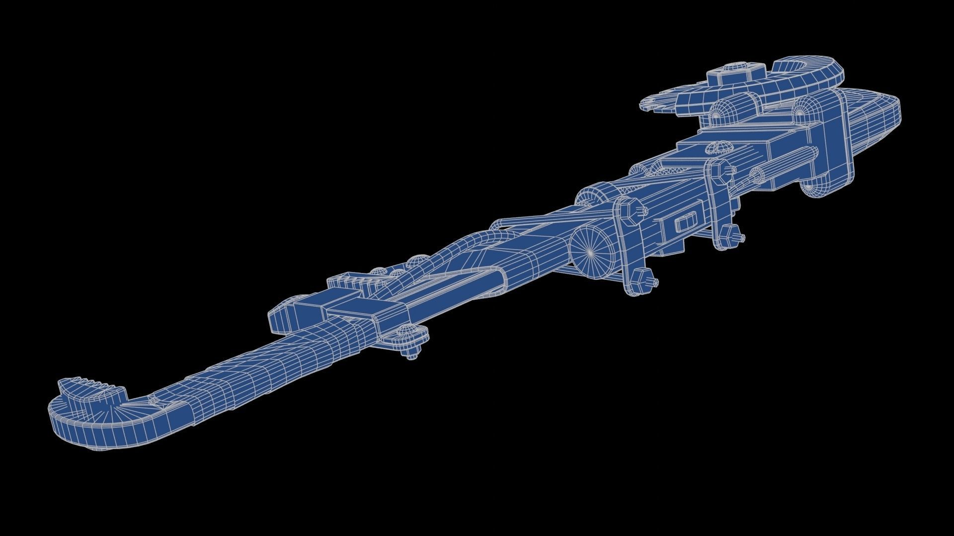 Modifiable Strike Weapon 17 Low-poly 3D model_26