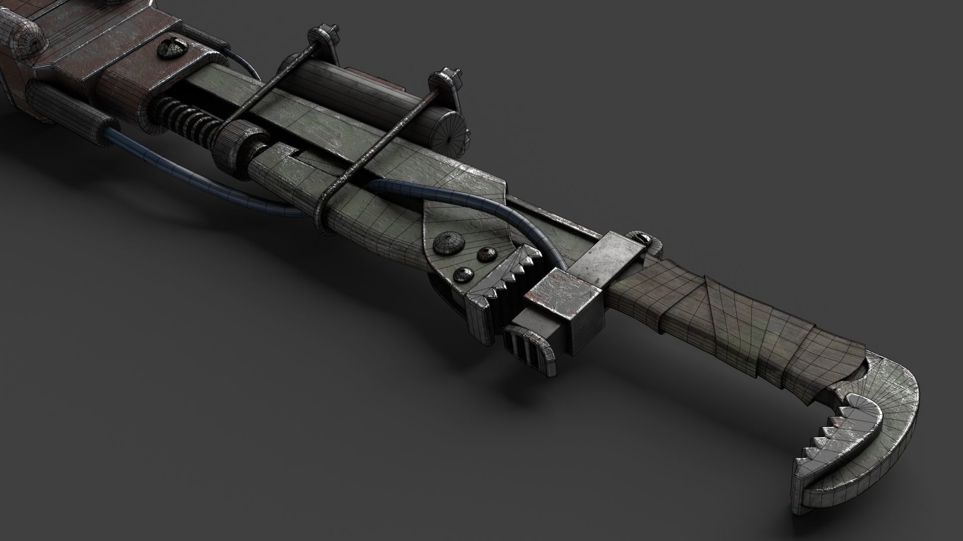 Modifiable Strike Weapon 17 Low-poly 3D model_17