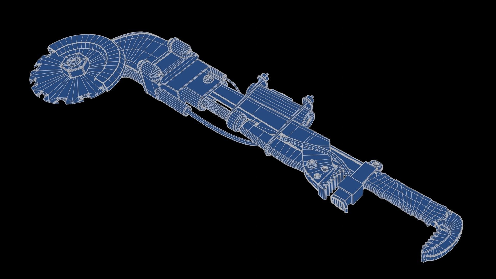 Modifiable Strike Weapon 17 Low-poly 3D model_20