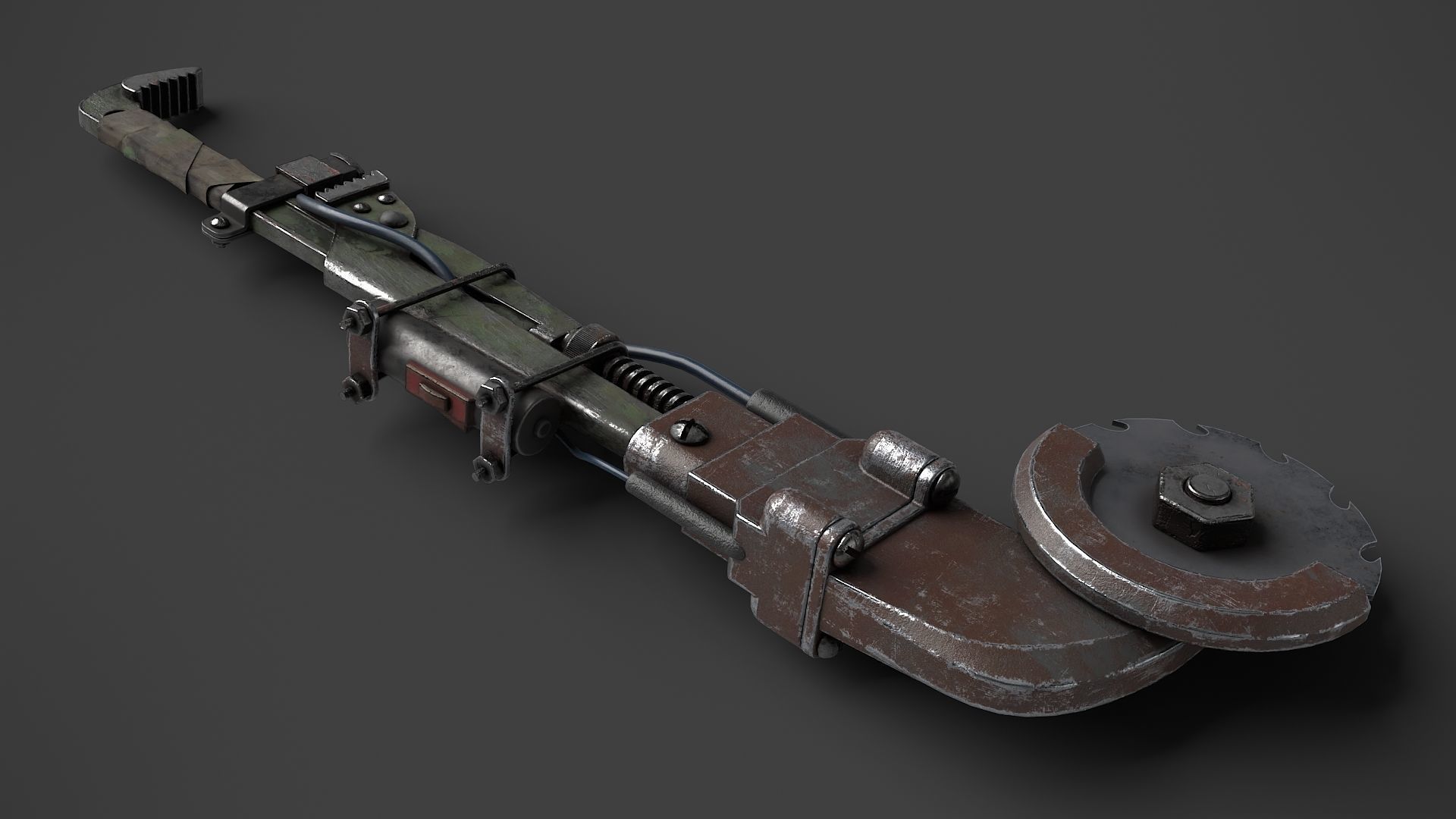 Modifiable Strike Weapon 17 Low-poly 3D model_1