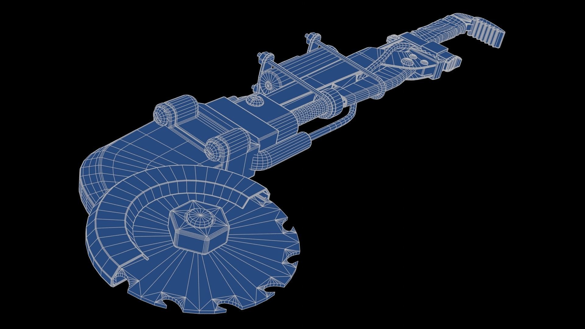 Modifiable Strike Weapon 17 Low-poly 3D model_23