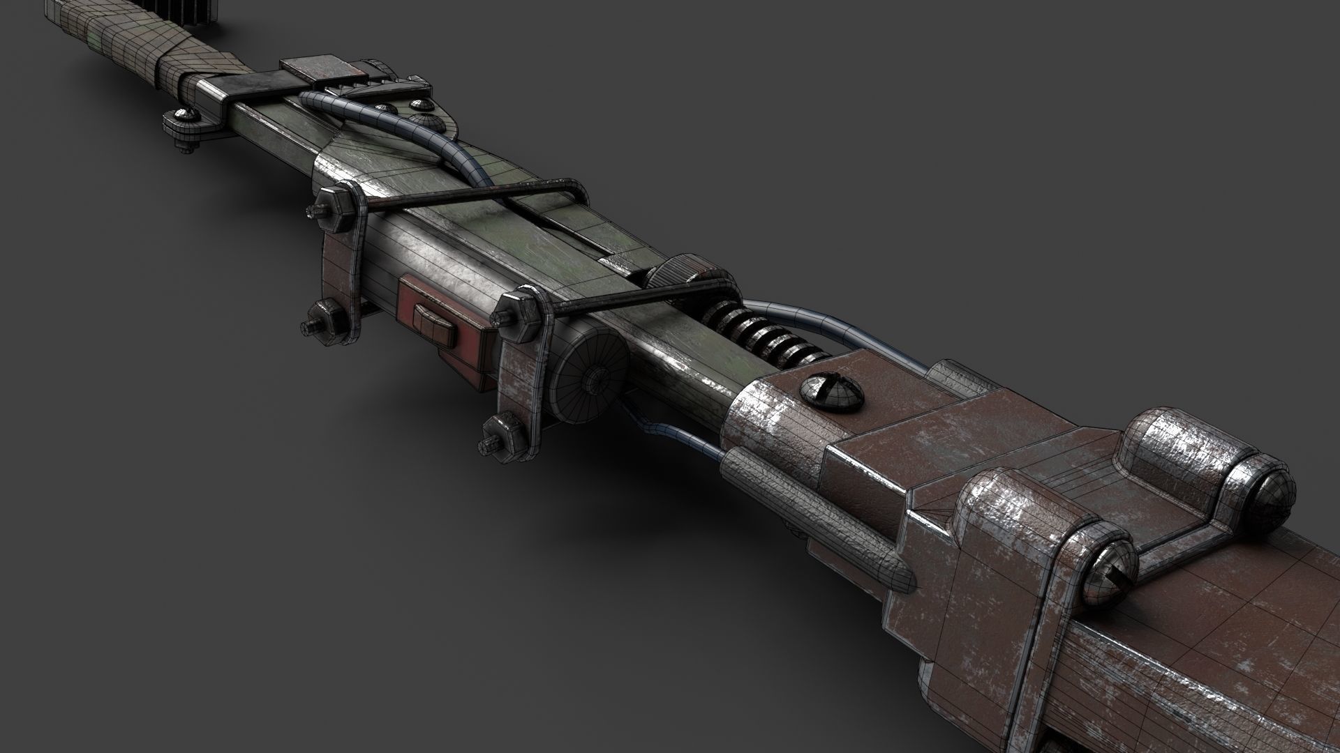 Modifiable Strike Weapon 17 Low-poly 3D model_19