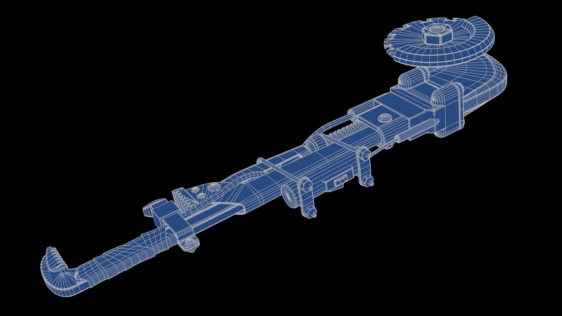 Modifiable Strike Weapon 17 Low-poly 3D model_22
