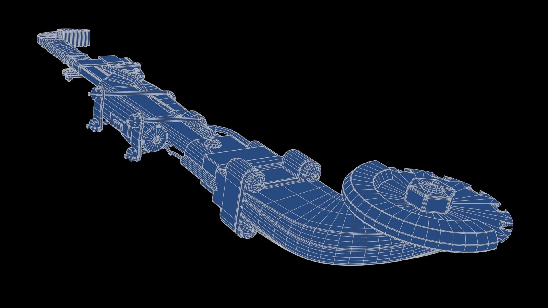 Modifiable Strike Weapon 17 Low-poly 3D model_24