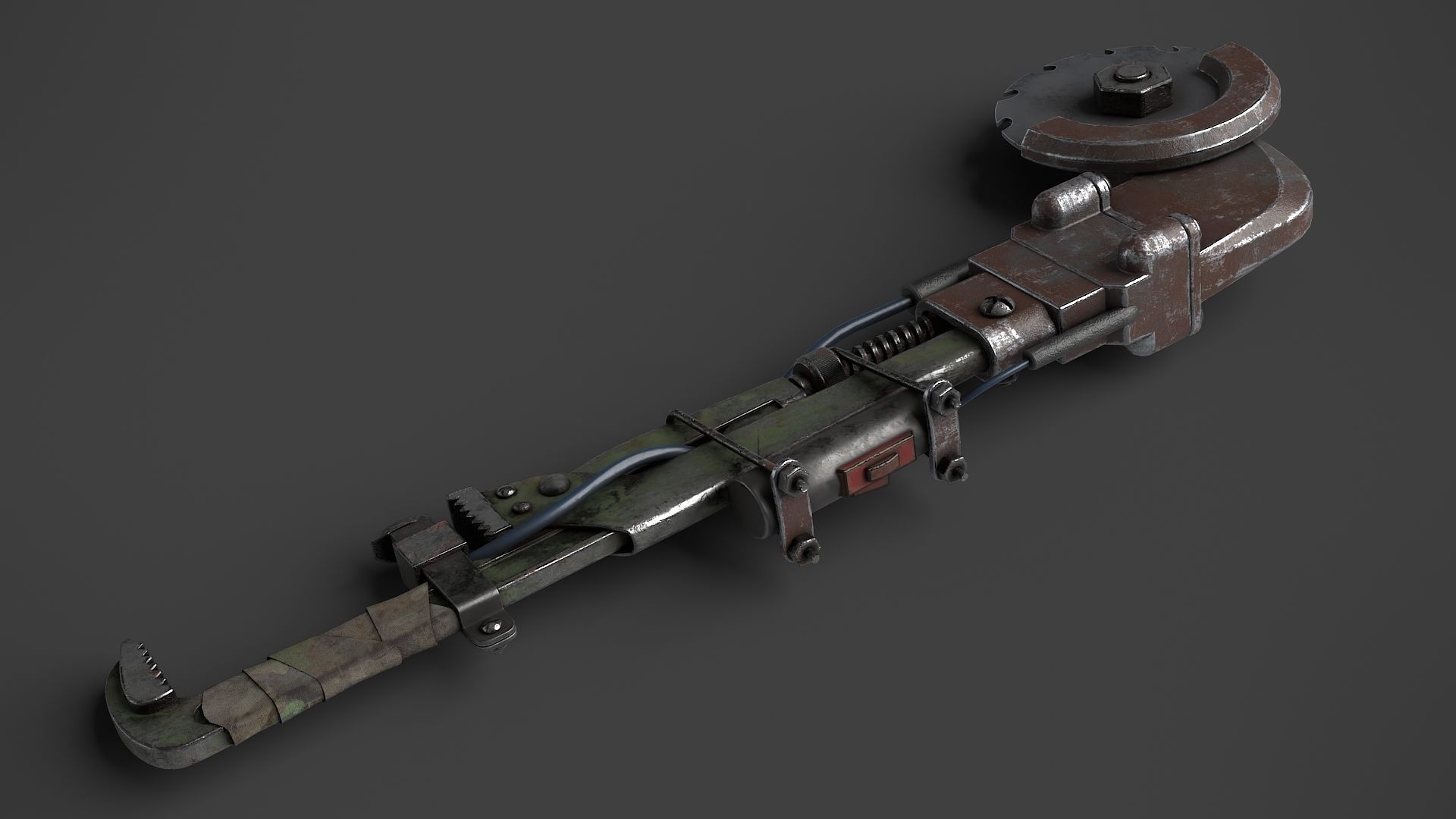 Modifiable Strike Weapon 17 Low-poly 3D model_2