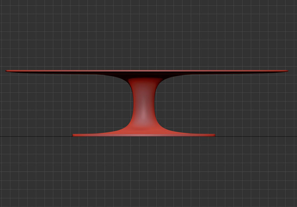 Oval table for CNC 3D model_5