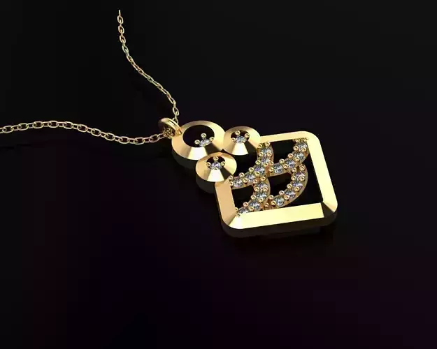 Pendant P090 3D Print Model 3D print model