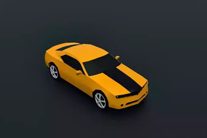 Low Poly Chevrolet Camaro