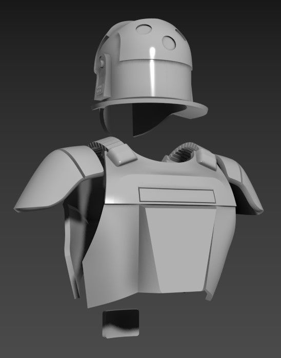 ISB Agent armor full size and One12 3d printing files 3D print model_1