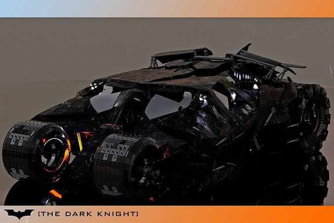 Bat mobile PBR Low-poly 3D model