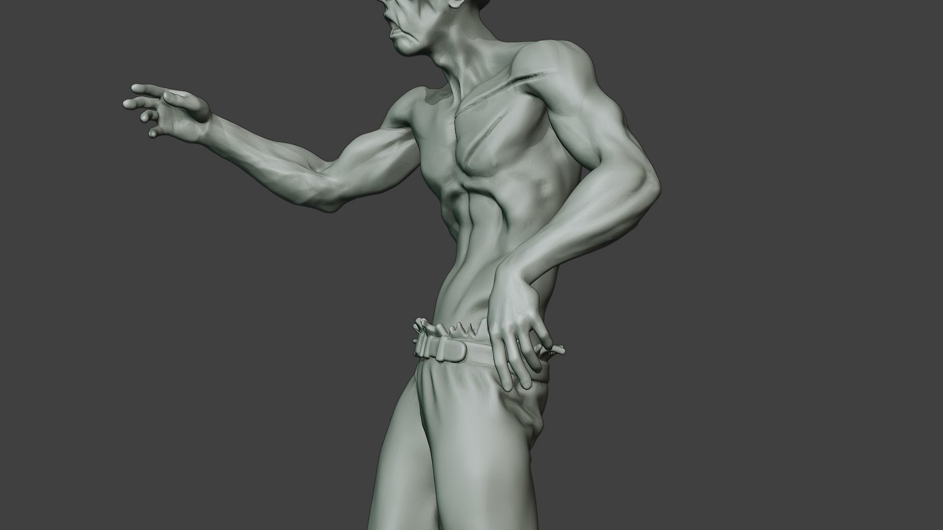 Casual Zombie Male CZ1 0001 3D print model_17
