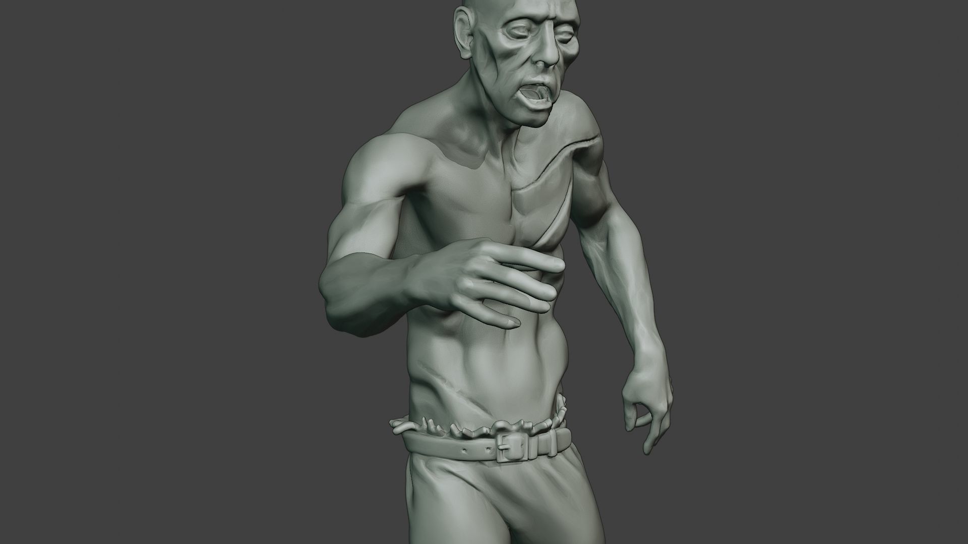 Casual Zombie Male CZ1 0001 3D print model_19