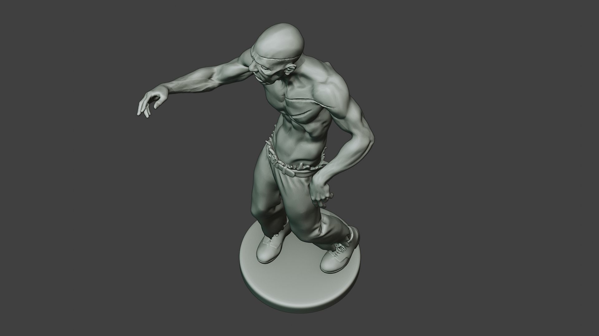 Casual Zombie Male CZ1 0001 3D print model_15