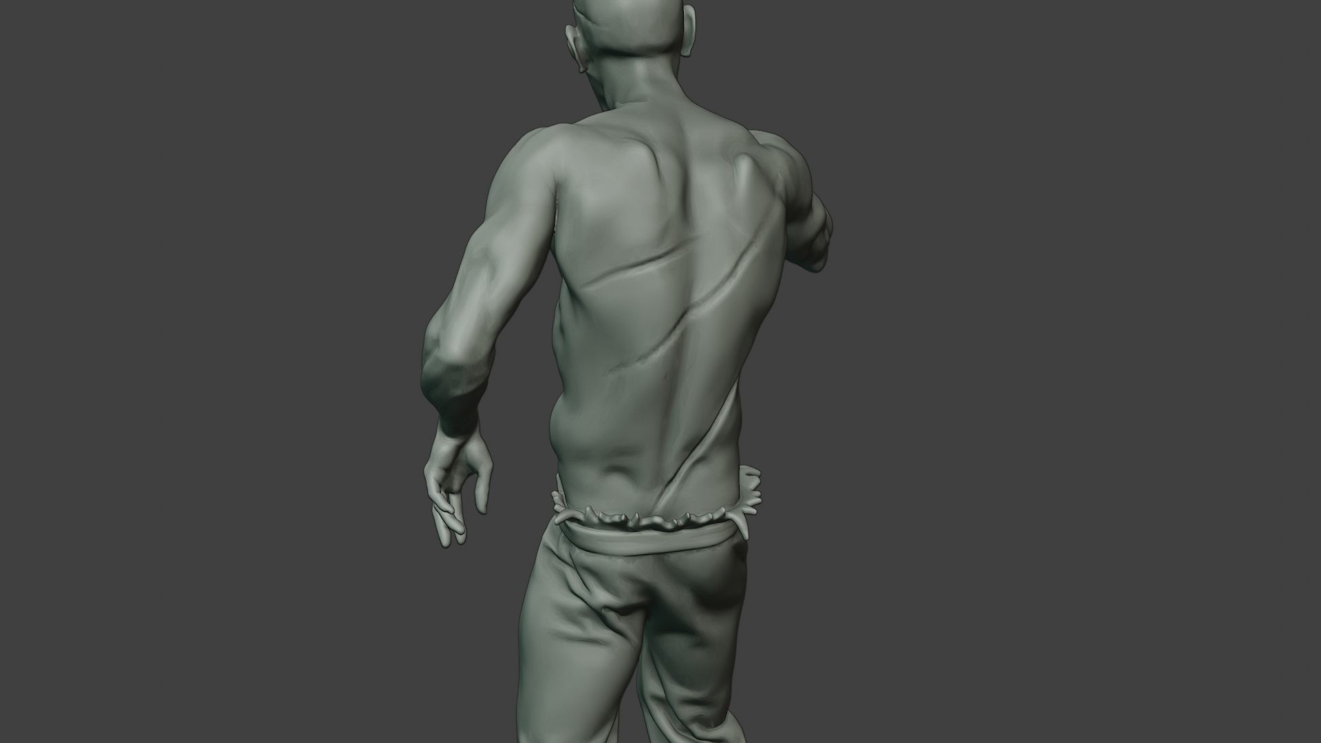 Casual Zombie Male CZ1 0001 3D print model_21