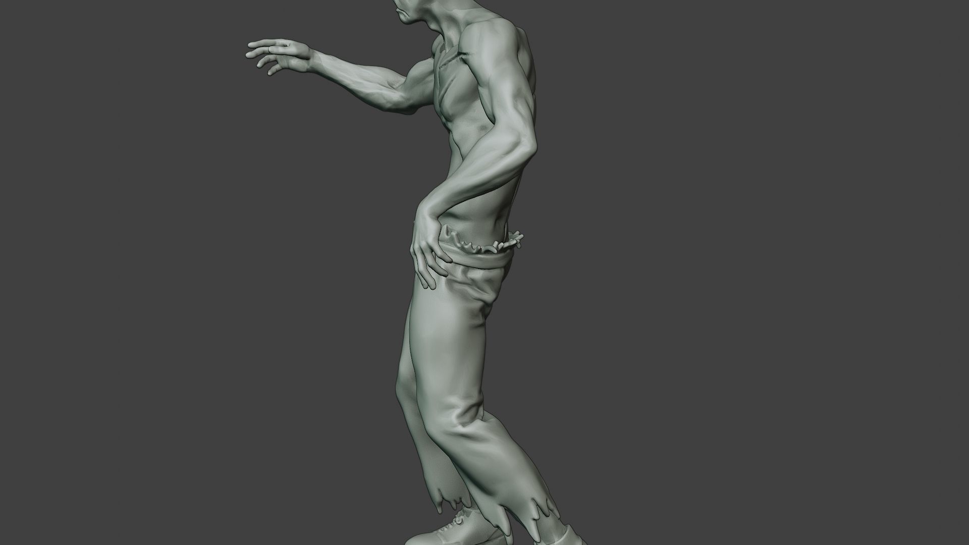 Casual Zombie Male CZ1 0001 3D print model_26