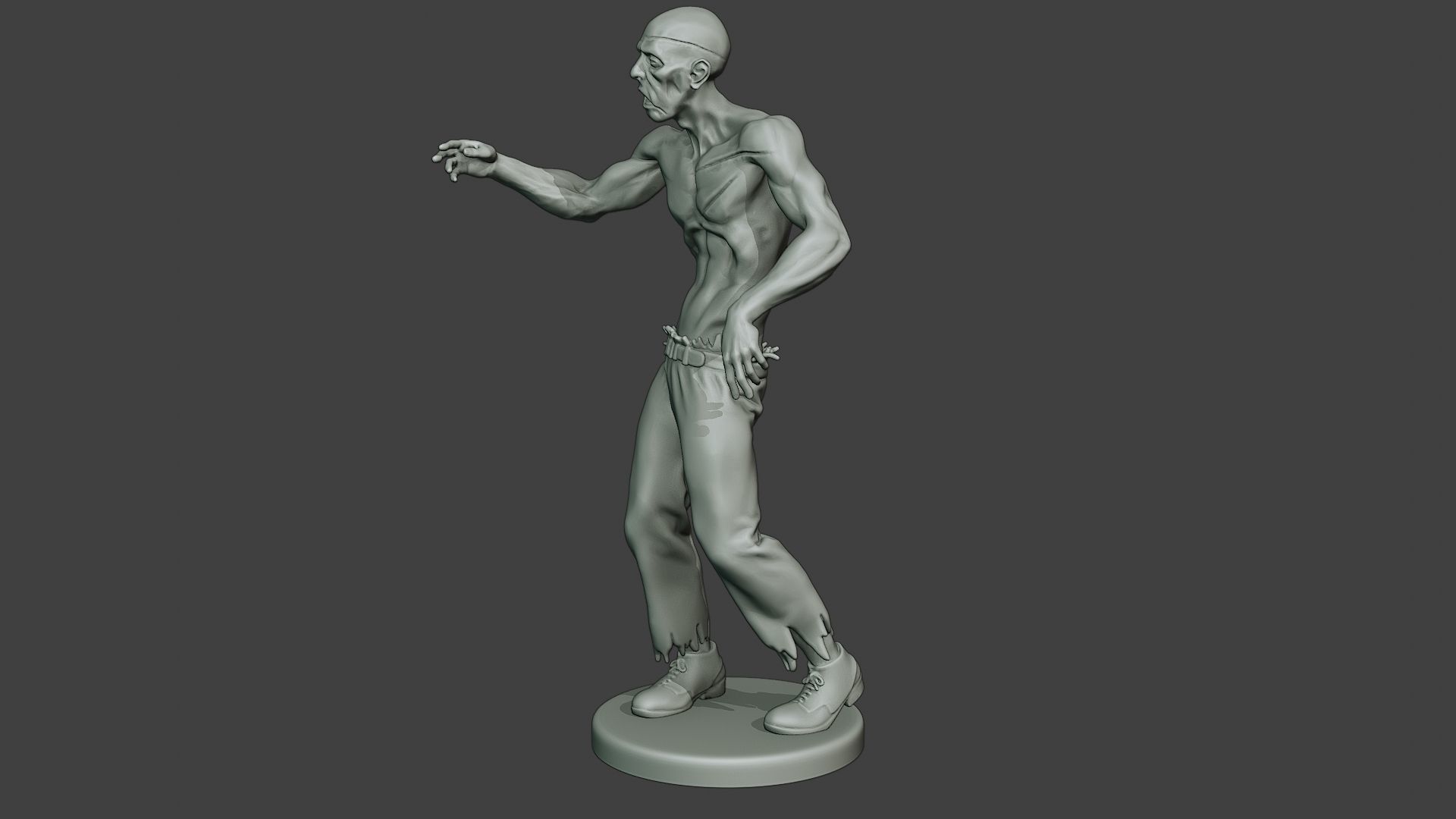 Casual Zombie Male CZ1 0001 3D print model_3