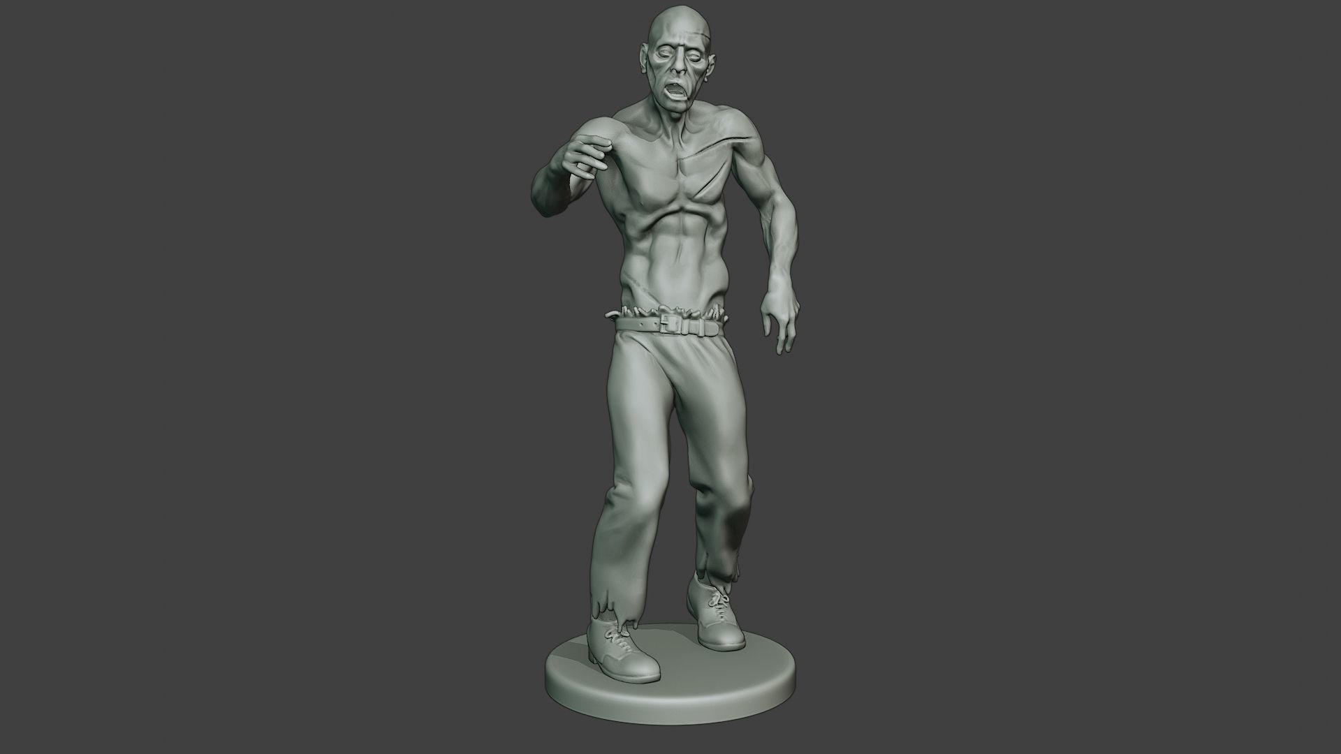 Casual Zombie Male CZ1 0001 3D print model_11