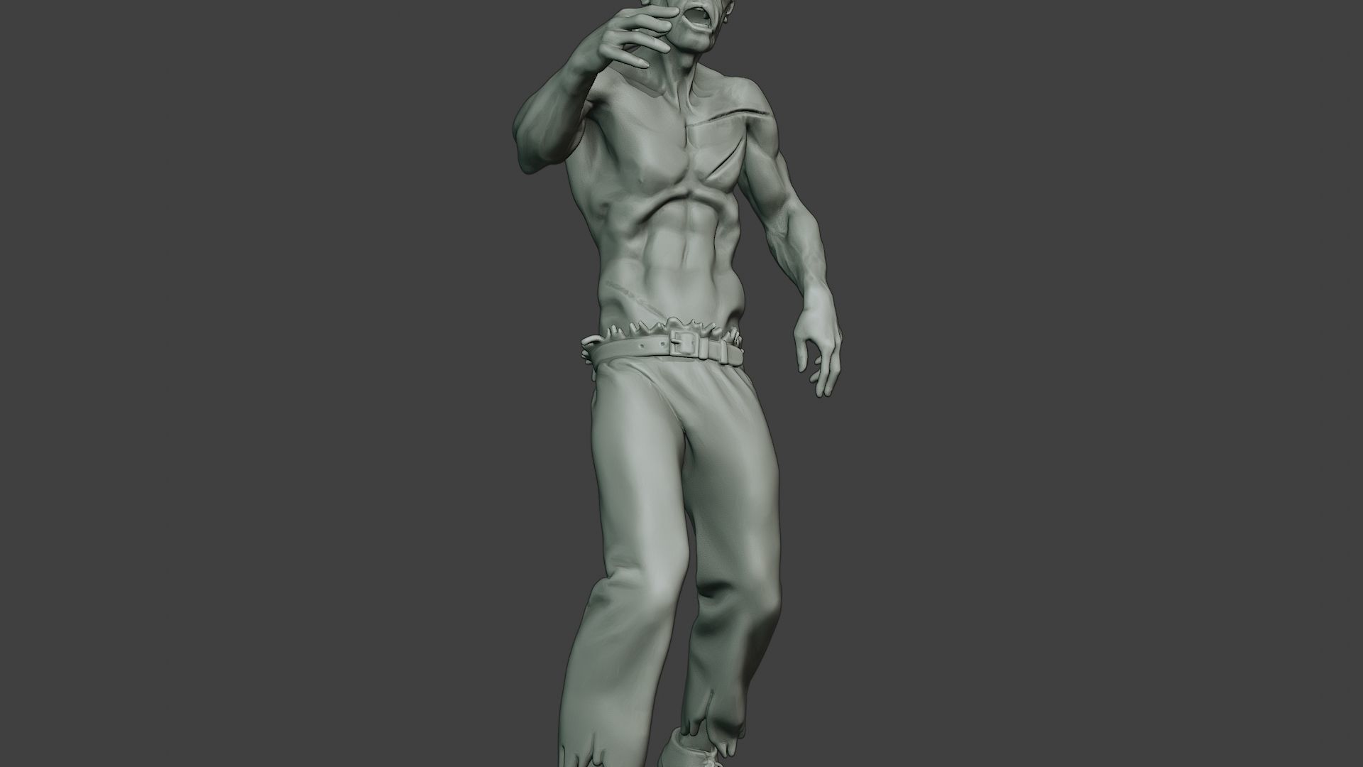 Casual Zombie Male CZ1 0001 3D print model_28