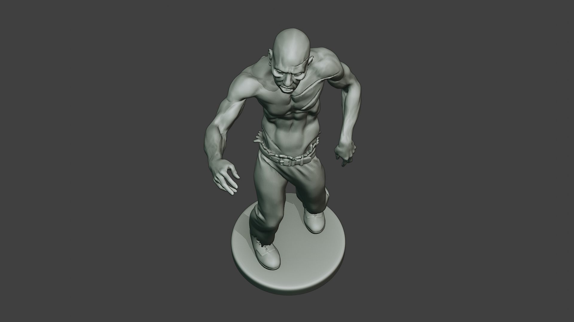 Casual Zombie Male CZ1 0001 3D print model_14