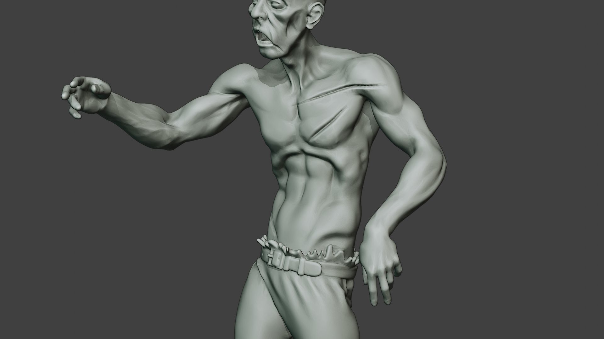 Casual Zombie Male CZ1 0001 3D print model_18