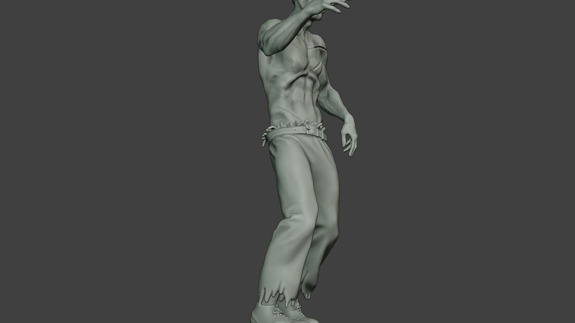 Casual Zombie Male CZ1 0001 3D print model_13