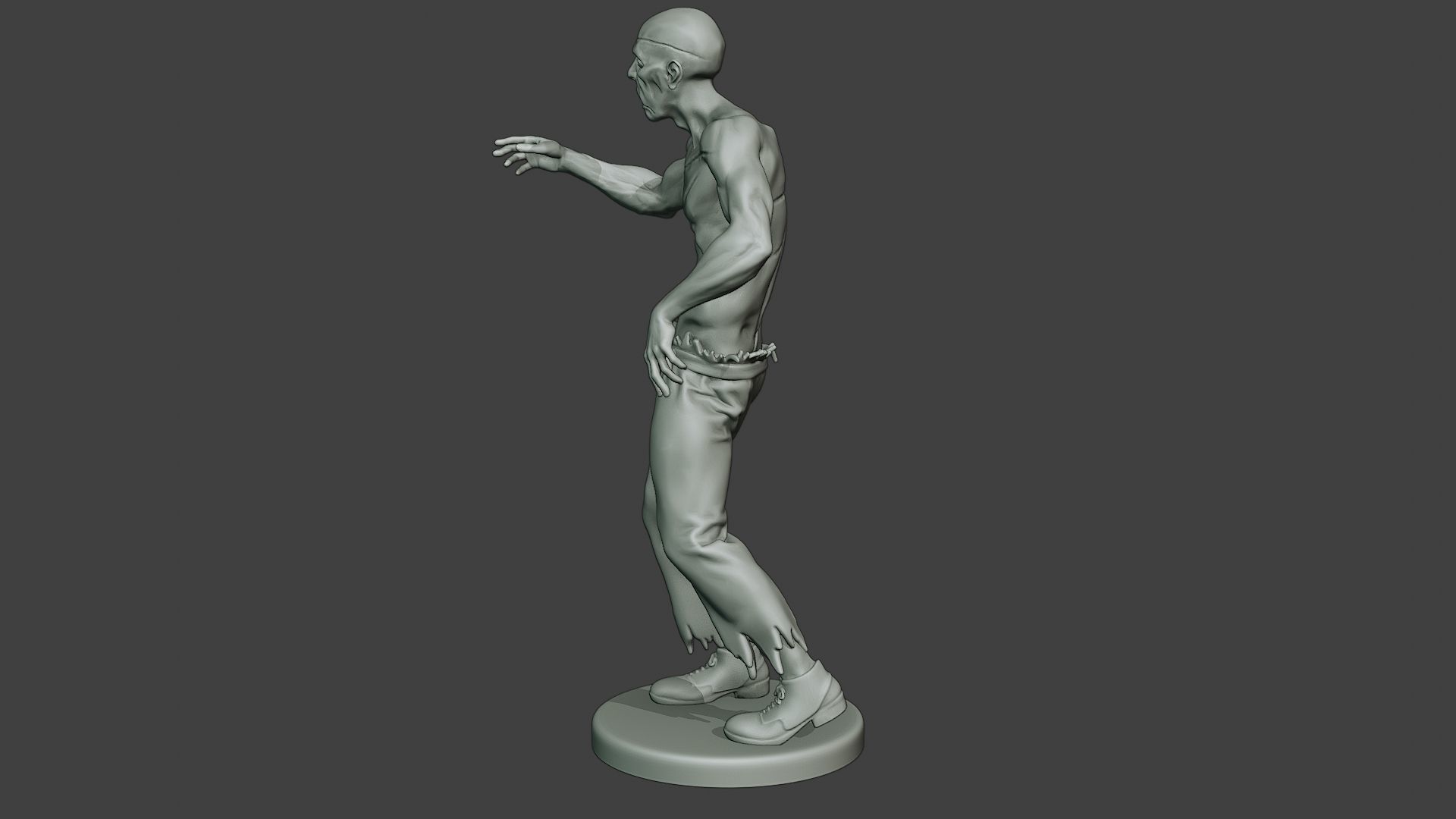 Casual Zombie Male CZ1 0001 3D print model_4