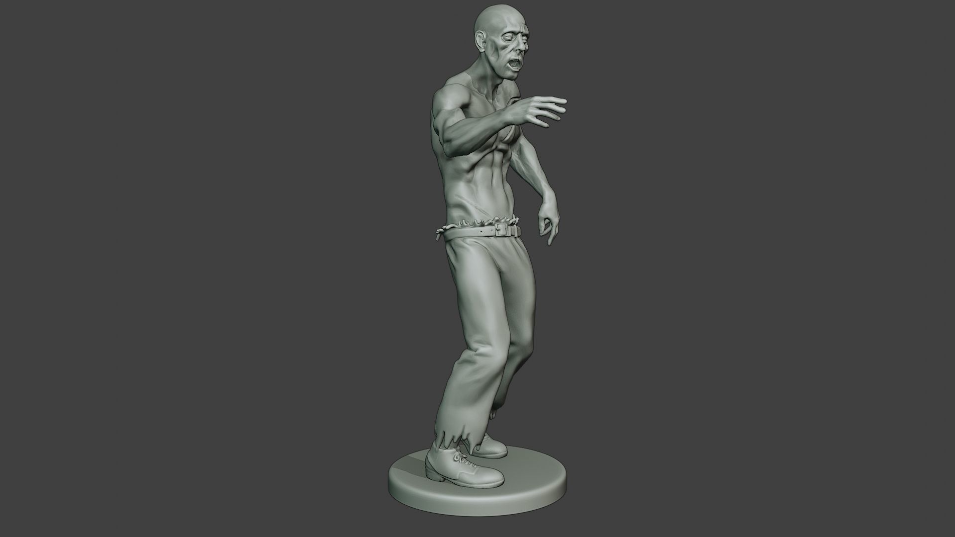 Casual Zombie Male CZ1 0001 3D print model_10