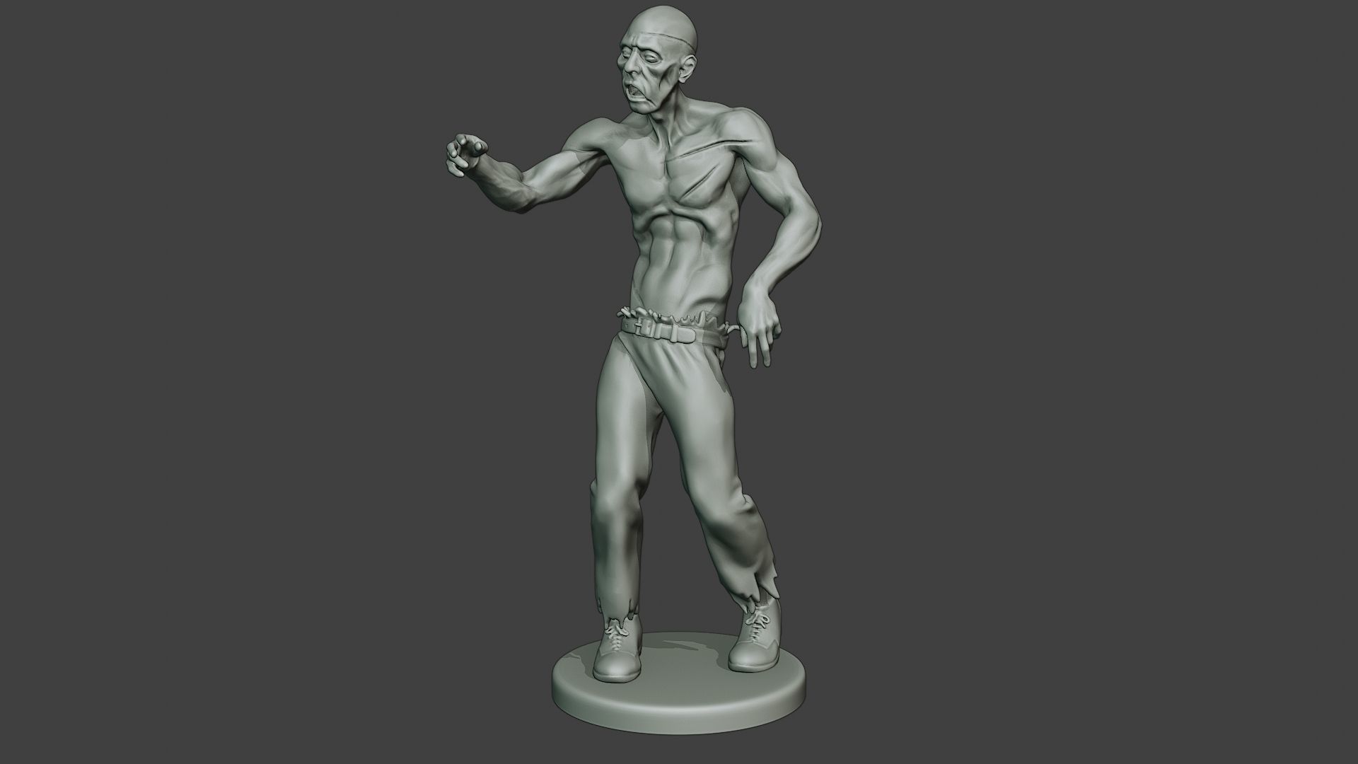 Casual Zombie Male CZ1 0001 3D print model_2