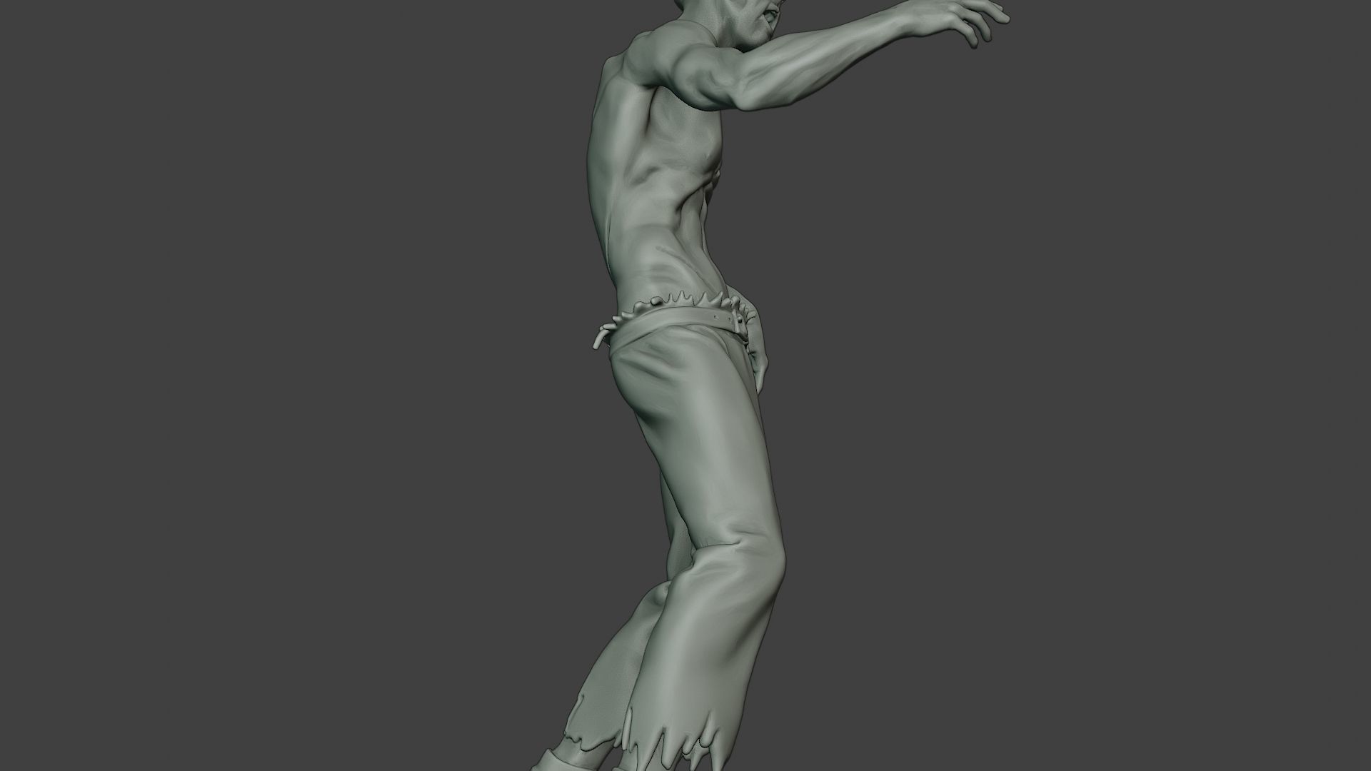 Casual Zombie Male CZ1 0001 3D print model_29